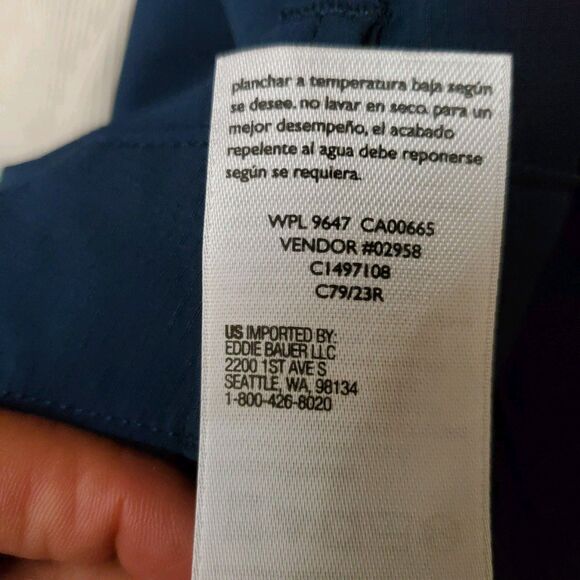 Eddie Bauer Navy Ankle Pants Size 14 - Picture 8 of 8